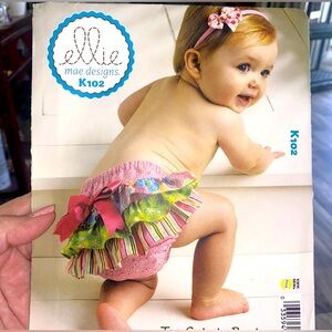 Kwik Sew K102 Diaper Covers Sz XS XL Ellie Mae Too Cute To Boot Sewing Pattern